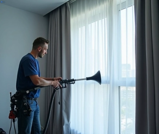 Professional curtain stain removal process equipment Fresho Curtain Cleaning dawes-point-nsw
