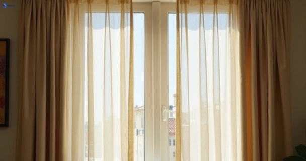 Dusty and dull curtains in dawes-point-nsw before steam cleaning